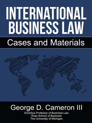 cover image of International Business Law